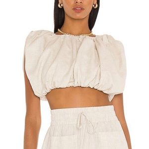 SOLD Carol Bubble Crop Top in Beige
NONchalant Label